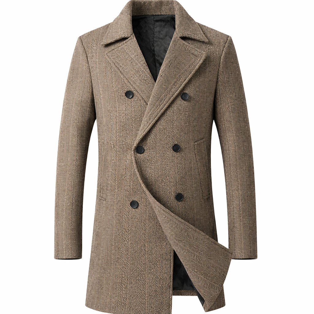 Laurent Classic Check Overjas Statement