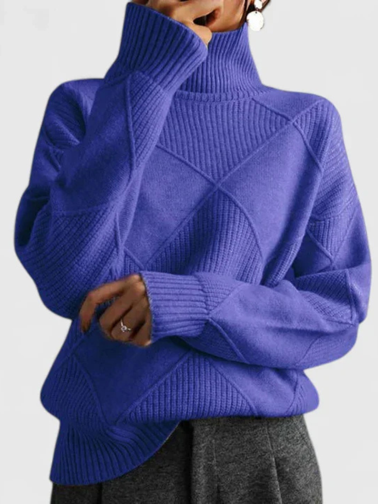 Marceline | High-Collar Sophistication in Soft Knit