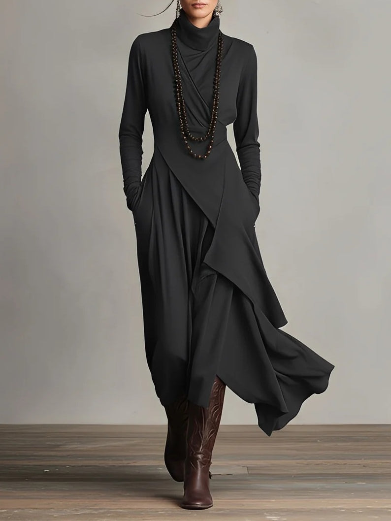 Marilyn | Graceful Draped Maxi Dress