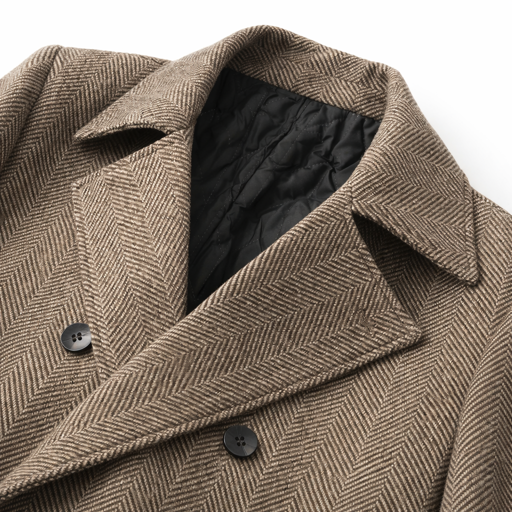 Laurent Classic Check Overjas Statement