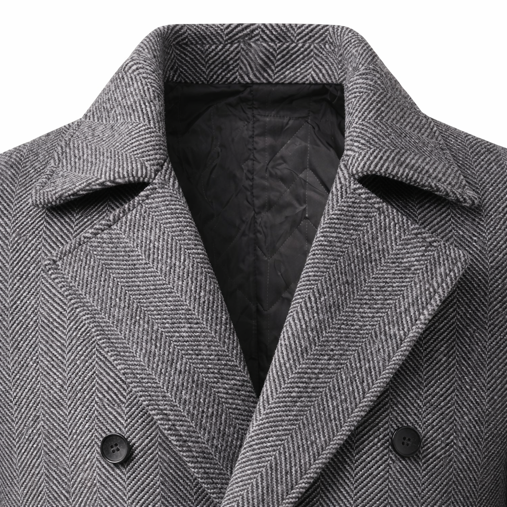 Laurent Classic Check Overjas Statement