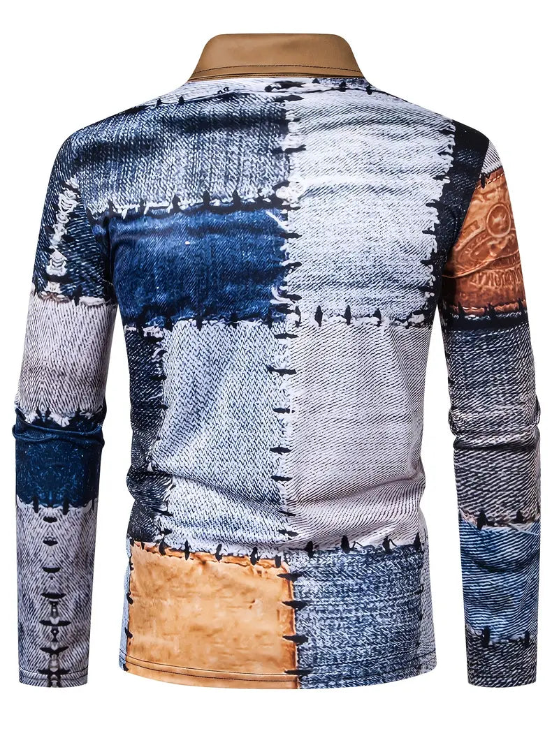 Zerem | Color Block Zip Shirt