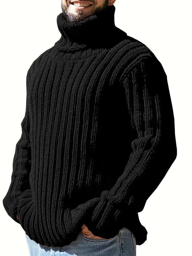 Lysander | Refined Ribbed High-Neck Sweater