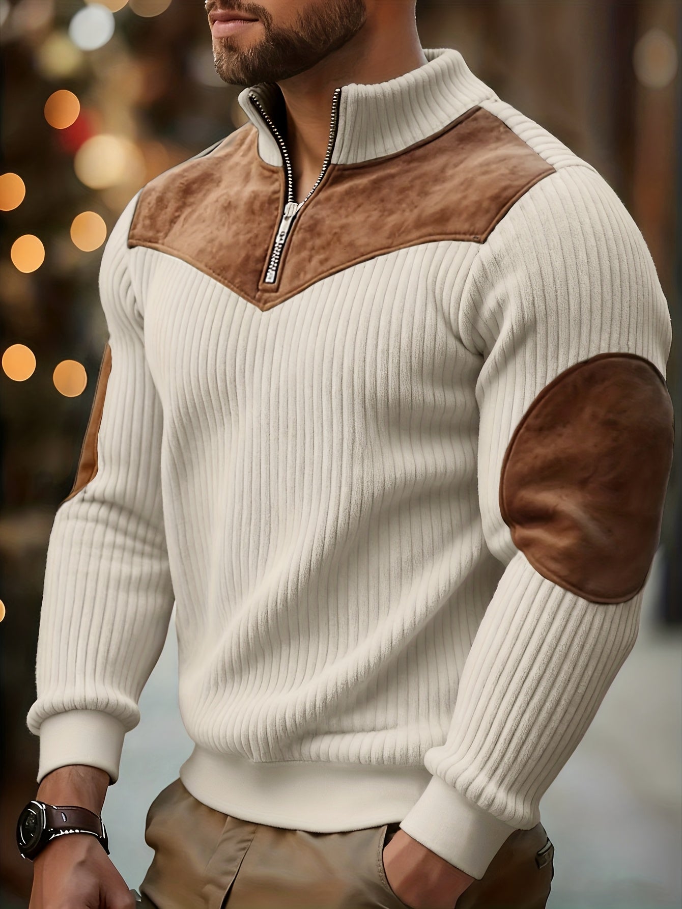 Refined Half-Zip Sweater for Effortless Style