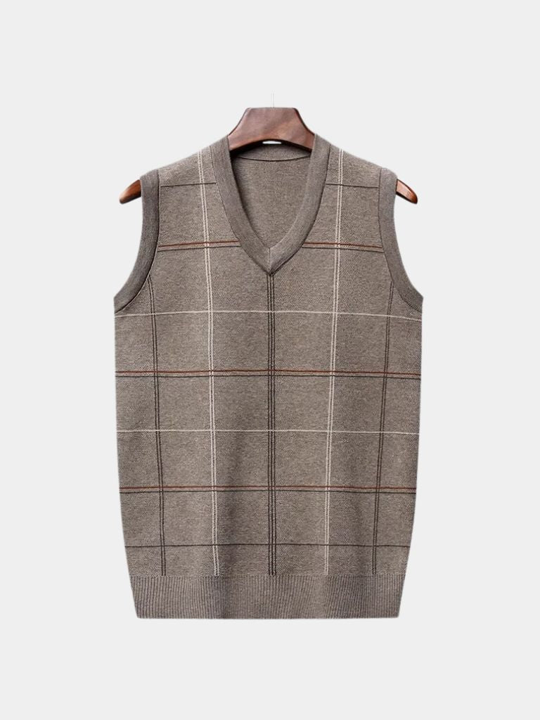Quillon | Checkered Kinit Vest