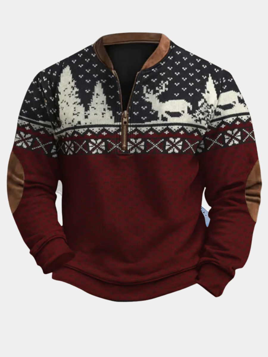 Jace | REINDEER PATTERN WINTER SWEATER