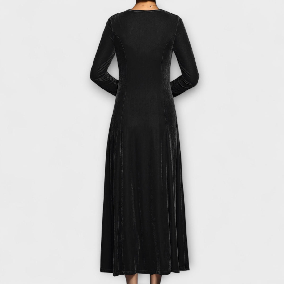 Lucienne | Timeless Velvet A-Line Dress