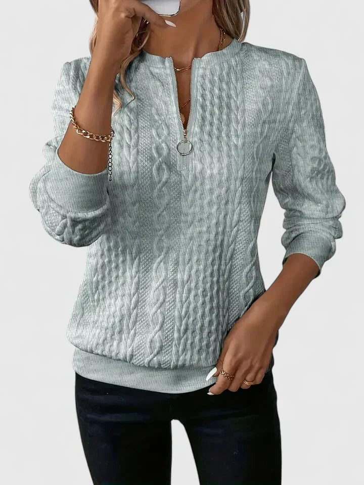 Ara | Modern Zipper Sweater