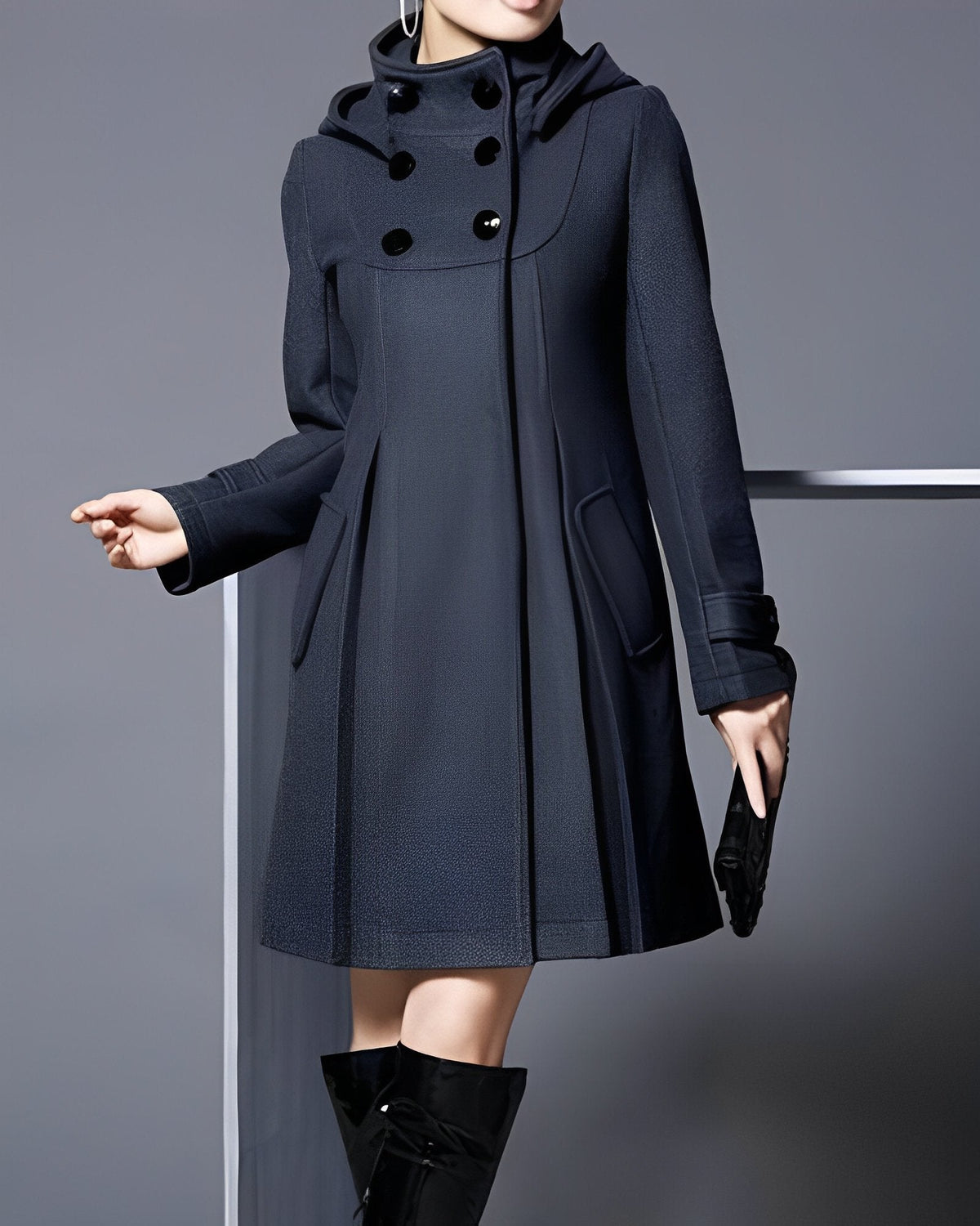 Harper | Refined Hooded Scarf Layer