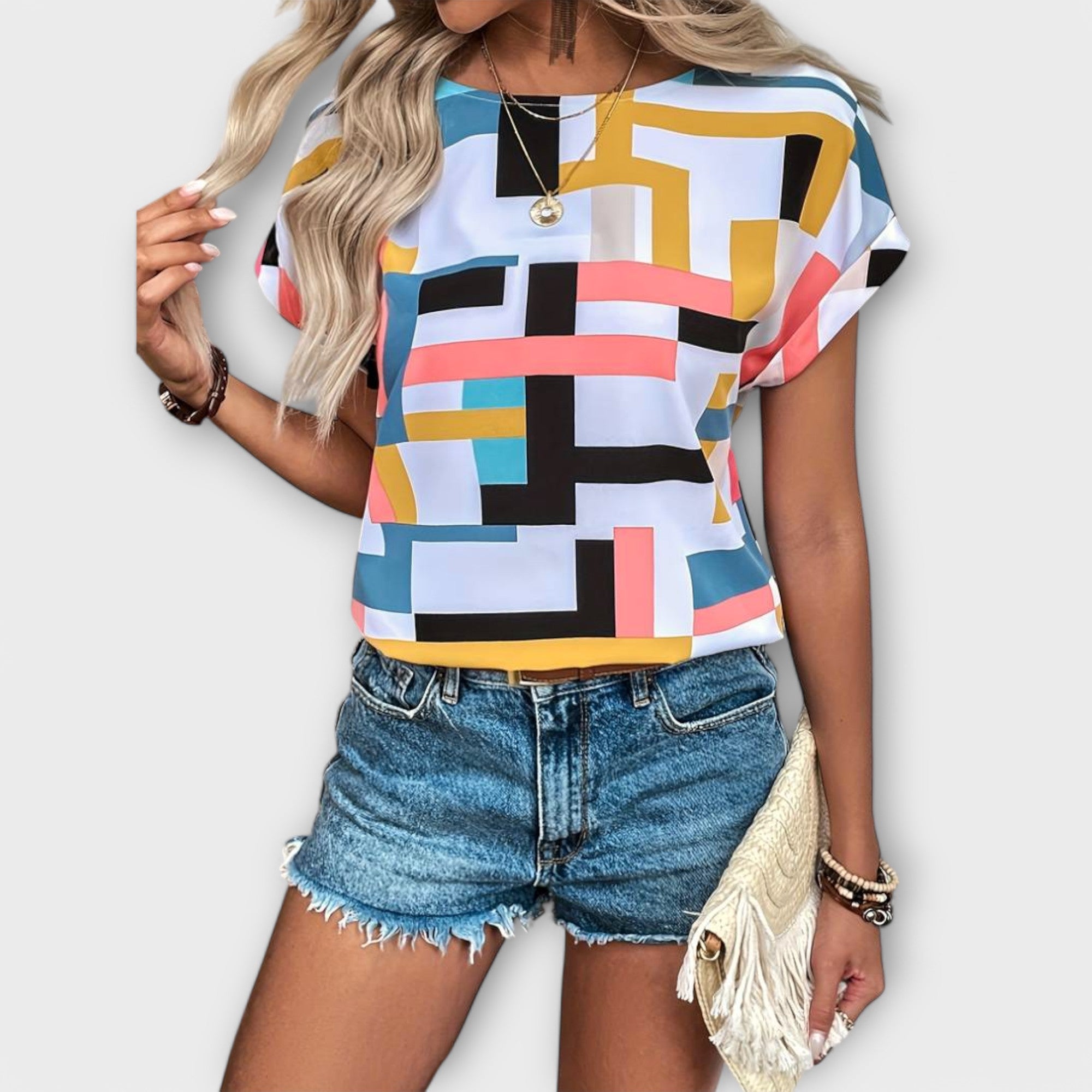 Chloe - Short Sleeve Blouse