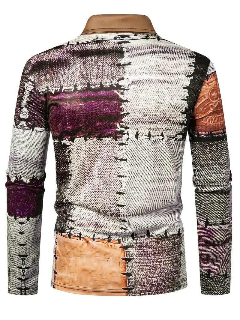 Zerem | Color Block Zip Shirt