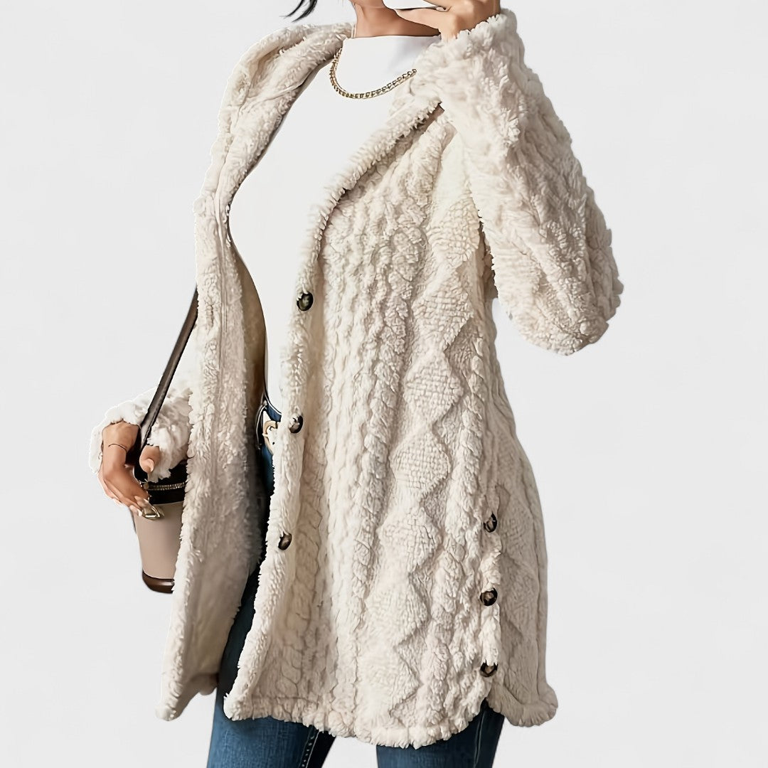 Katerina | Warm Hooded Cardigan Coat
