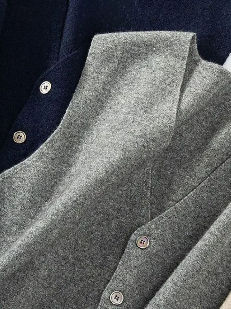 Soren | Cashmere Cardigan Vest