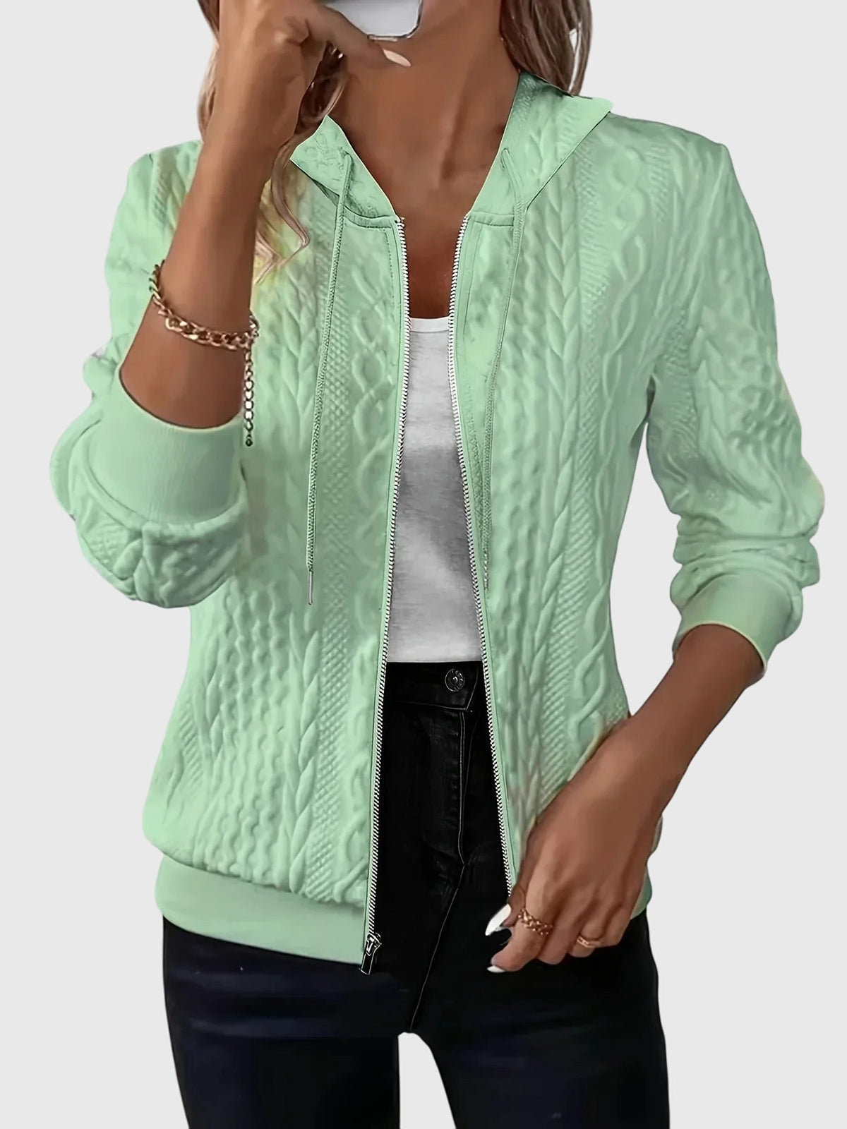 Penelope | Hoodie with Zipper