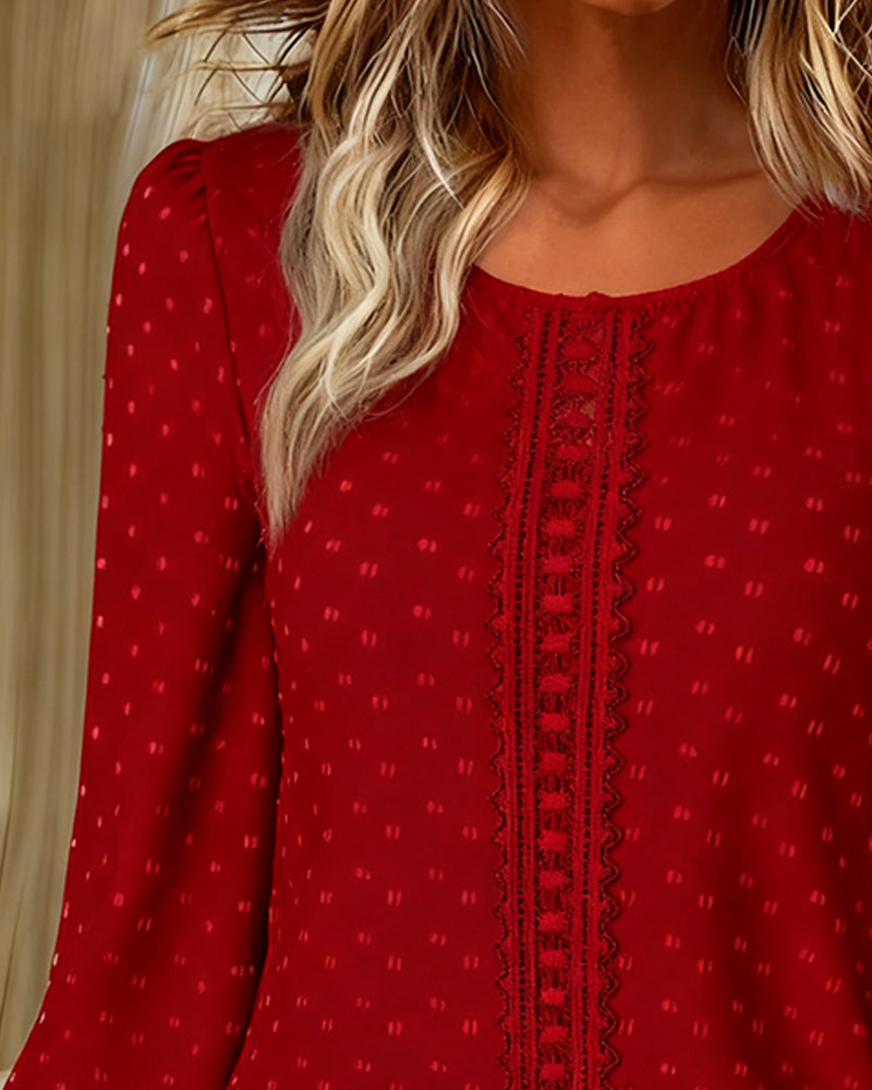 Aubrey | Elegant Lifted Sleeve Blouse