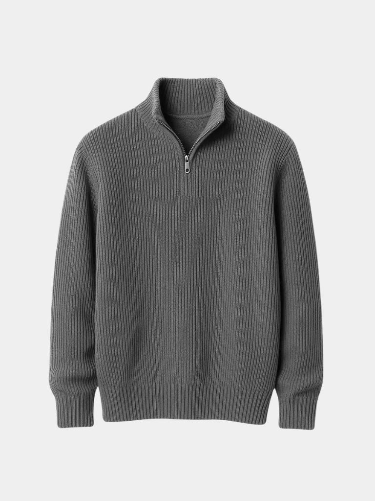 Orville |Classic Highland Quarter-Zip Sweater