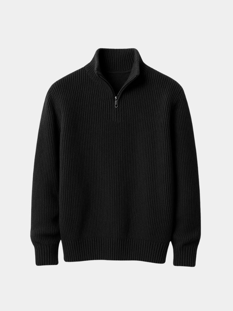 Orville |Classic Highland Quarter-Zip Sweater