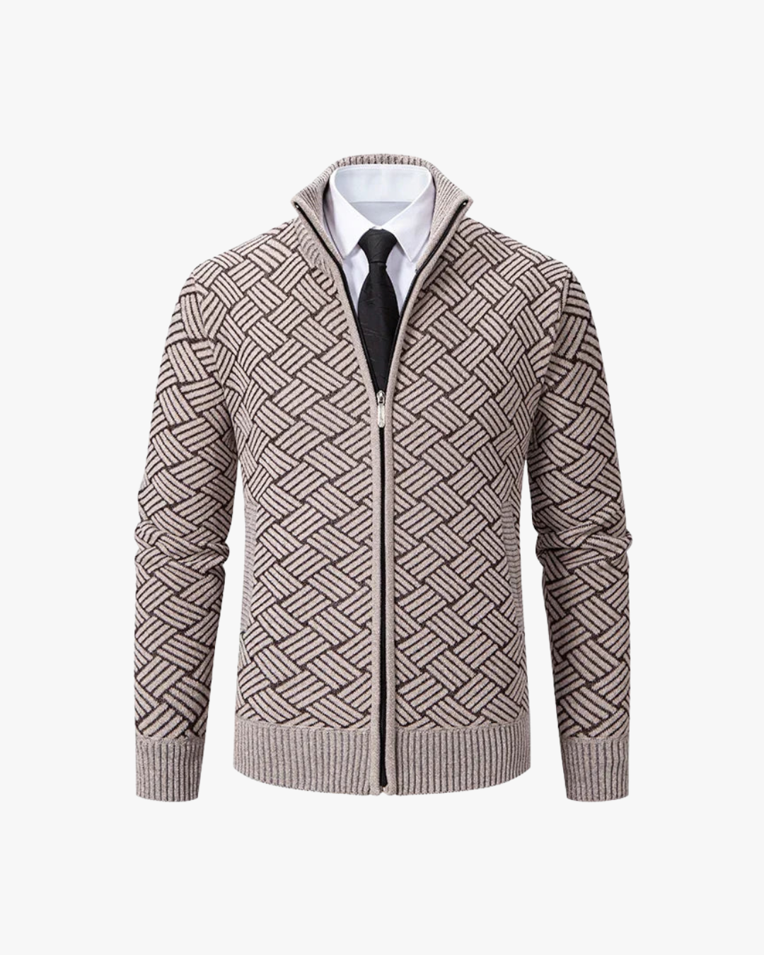 Modern Structured Knit Cardigan