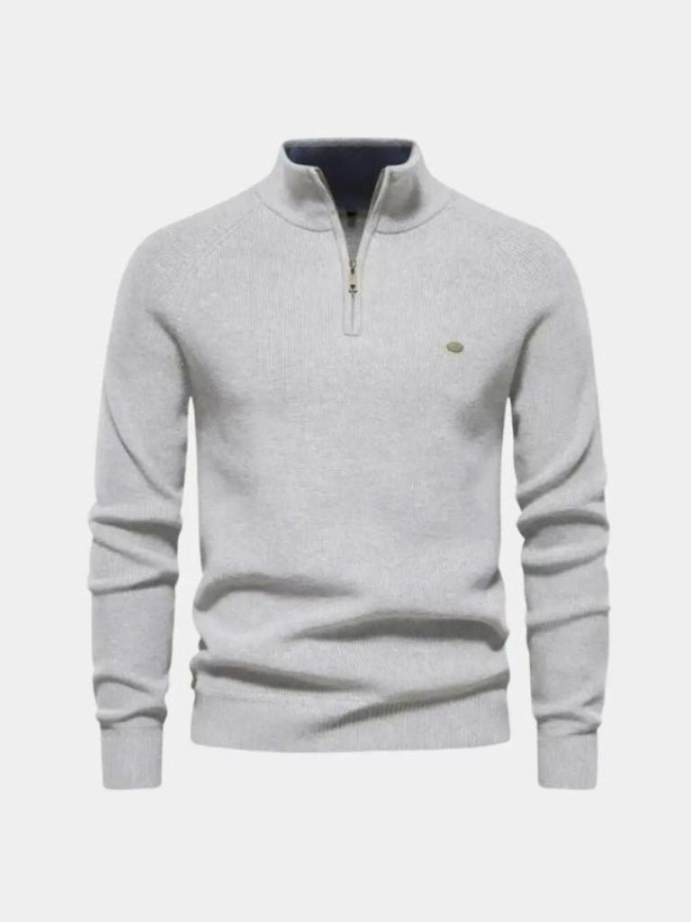 Jarell | Elegant Quarter Zip Sweater