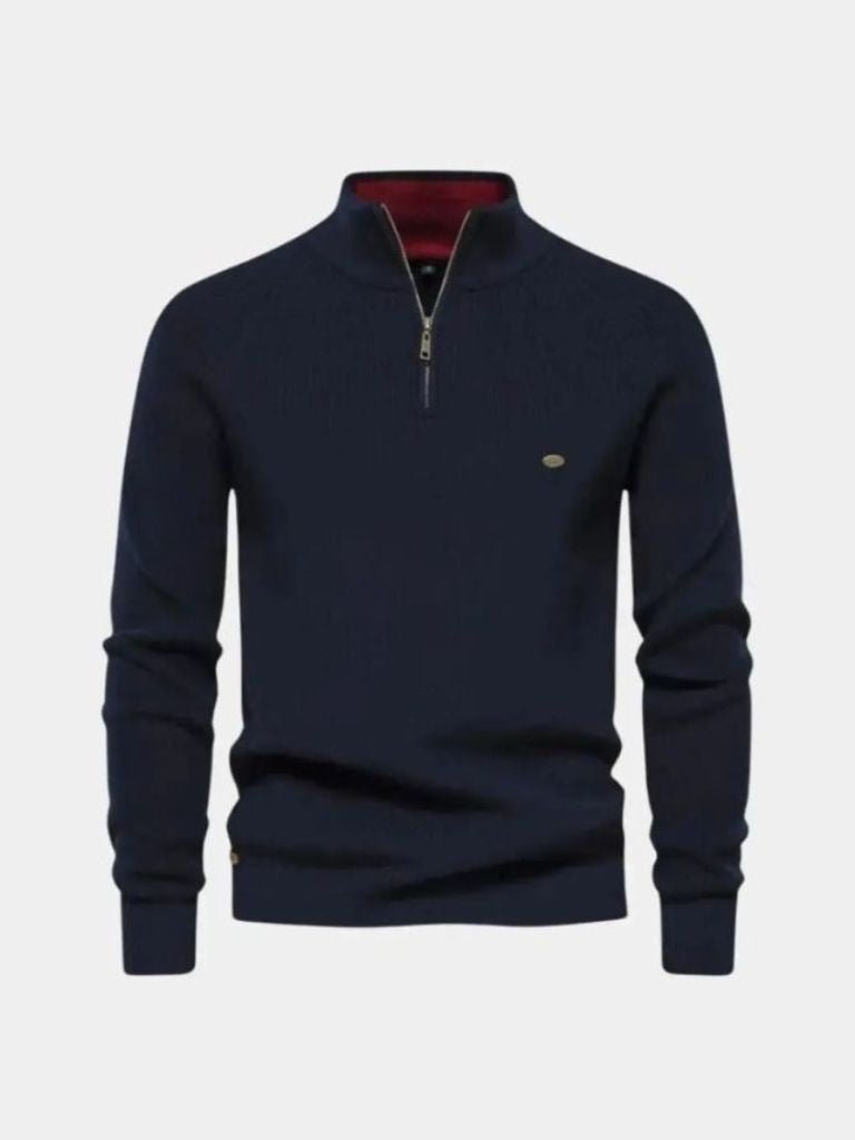 Jarell | Elegant Quarter Zip Sweater