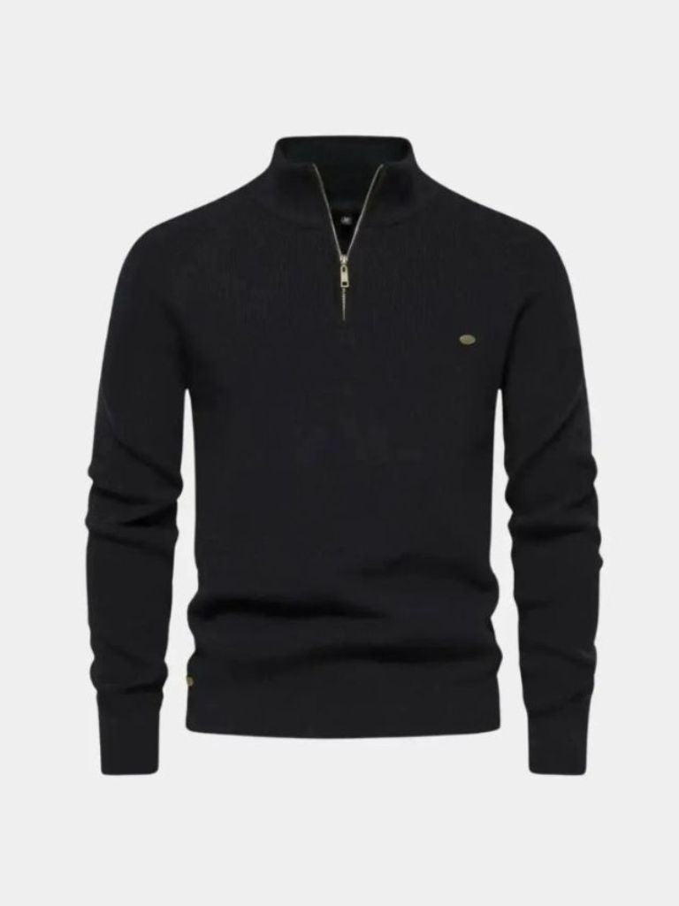 Jarell | Elegant Quarter Zip Sweater