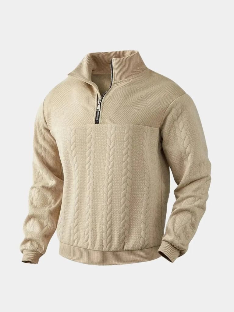 Valorin | Essential Henley Quarter Zip Pullover