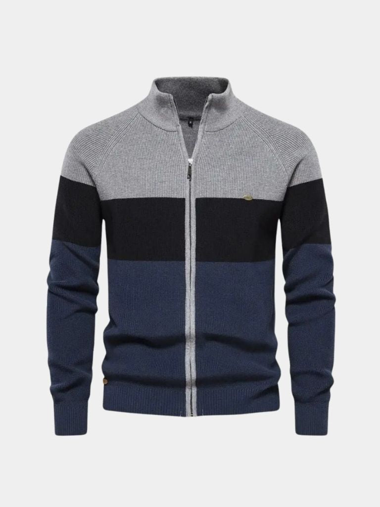 Niall | Essential Knit Zipper Sweater