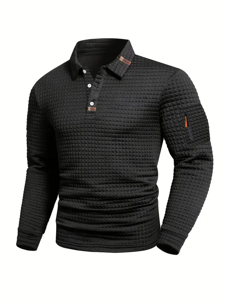 Modern Long-Sleeve Polo