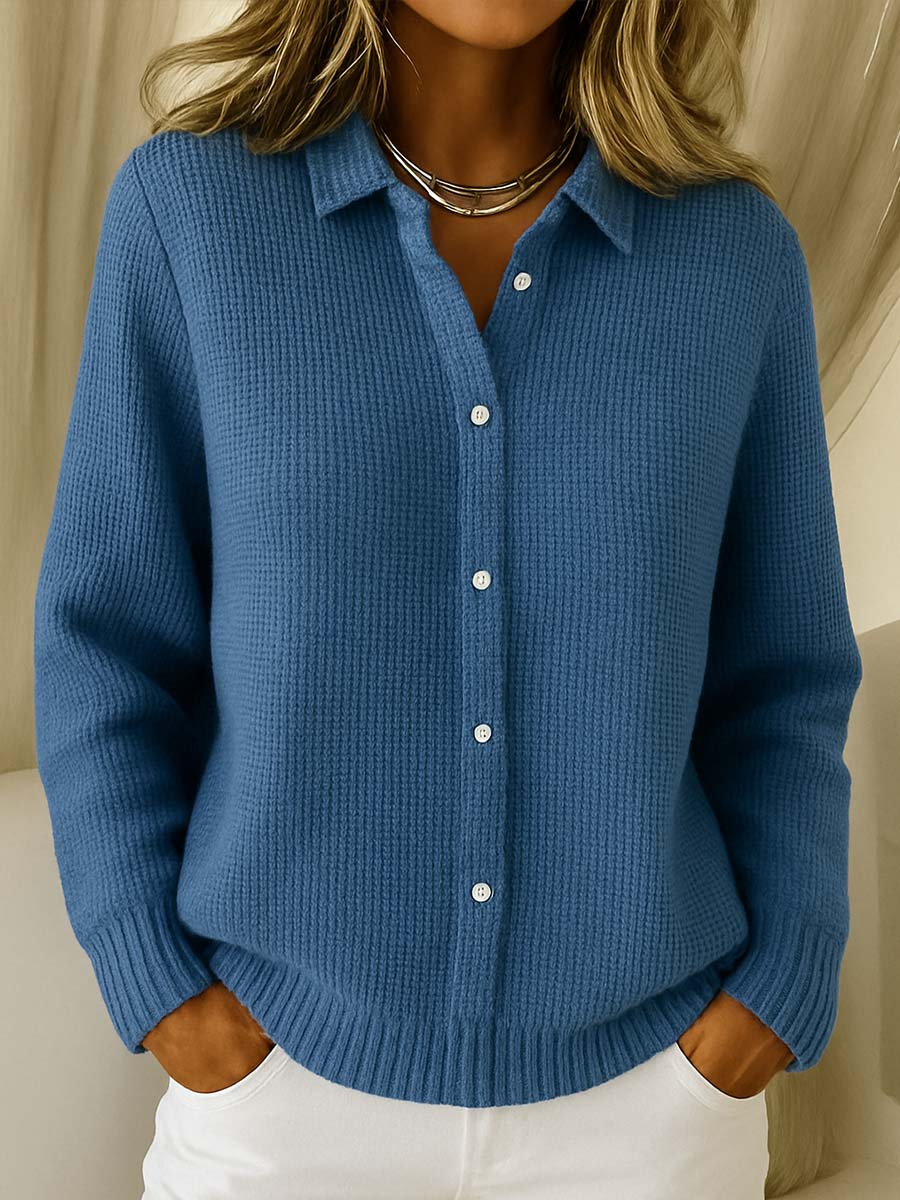 Elaine | Classic Soft Button Cardigan