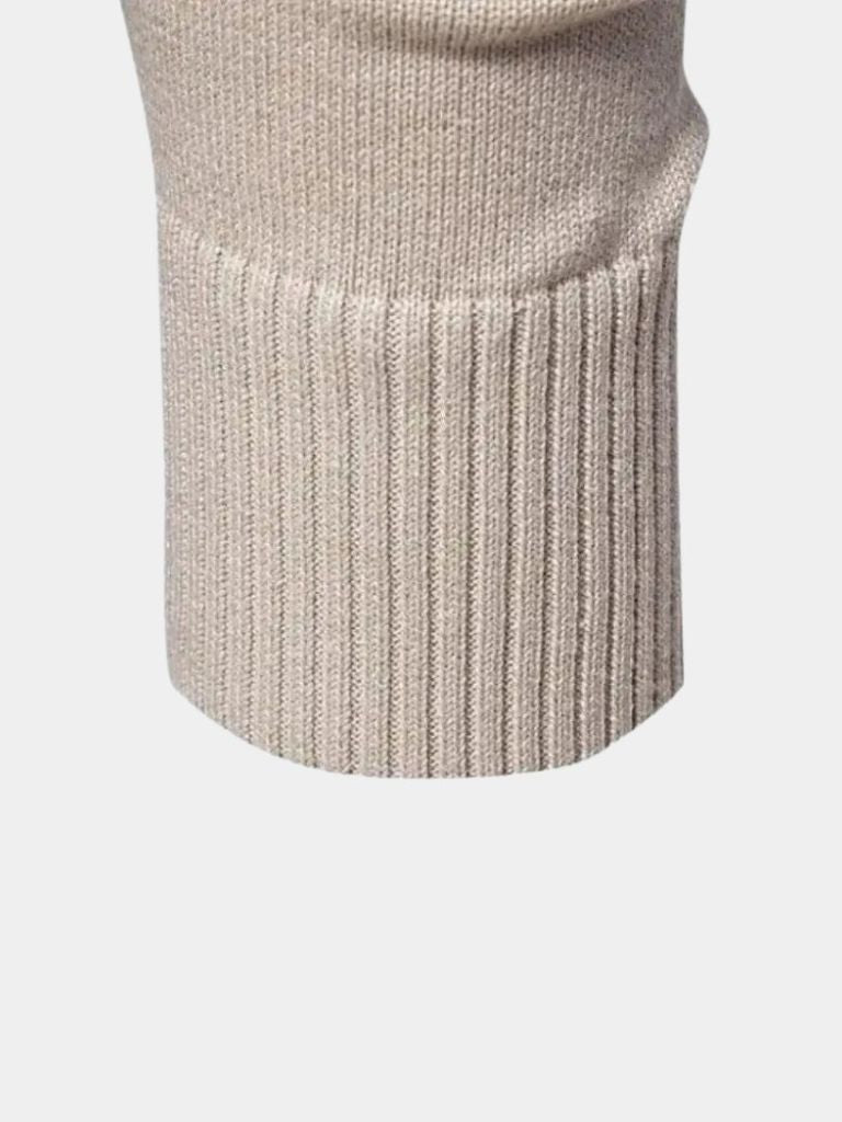 Wynn | Half Zip Knitwear Solid Color Cardigan Sweater