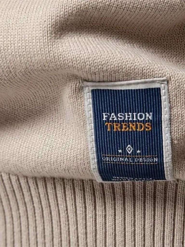 Wynn | Half Zip Knitwear Solid Color Cardigan Sweater