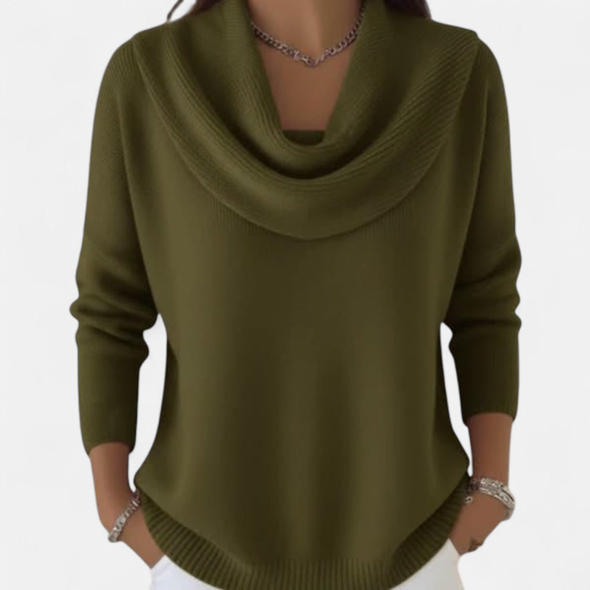 Elise | Refined Cowl Neck Knit