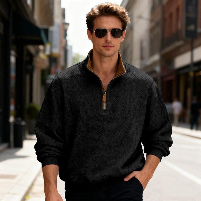 Grounded Waffle Knit Pullover
