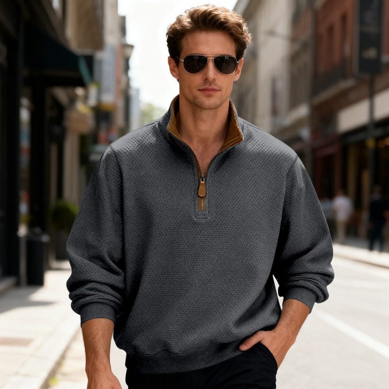 Grounded Waffle Knit Pullover