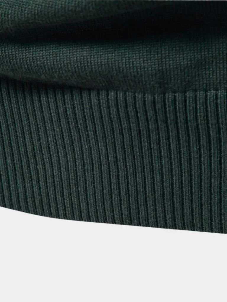 Draven | Knit Striped Quarter-Zip Jumper Sweater