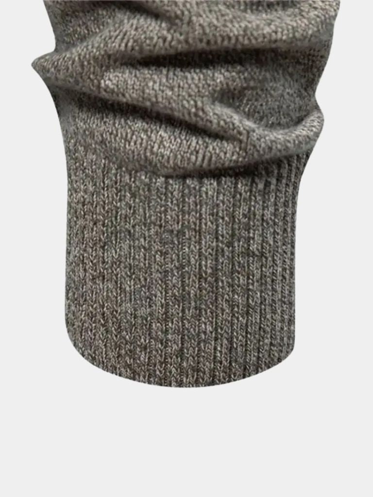 Brevin | Knitted Stand Collar Cotton Cardigan