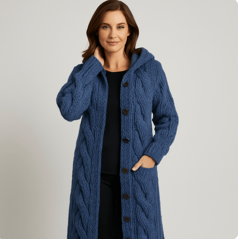 Serenity | Elegant Long Knit Coat