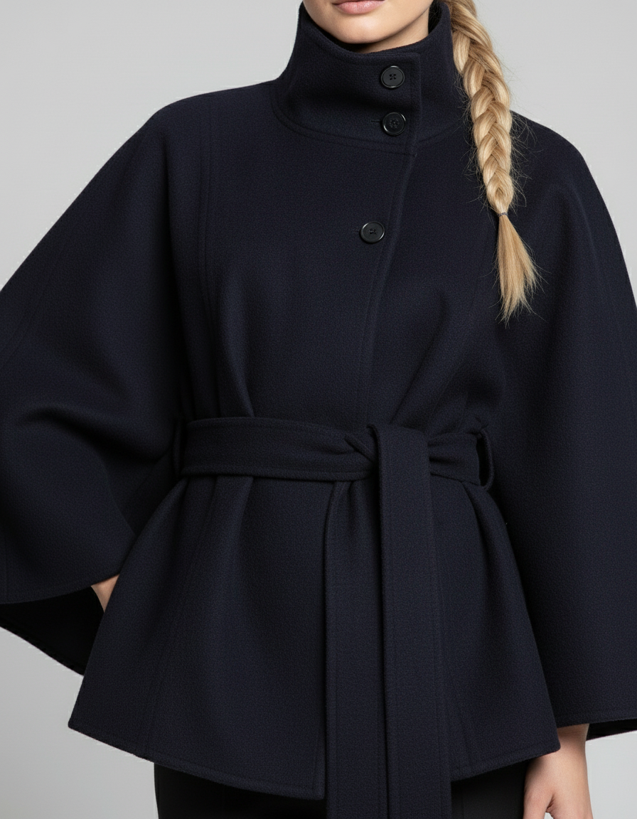 Matteo | Timeless Fluid Silhouette Cape Coat