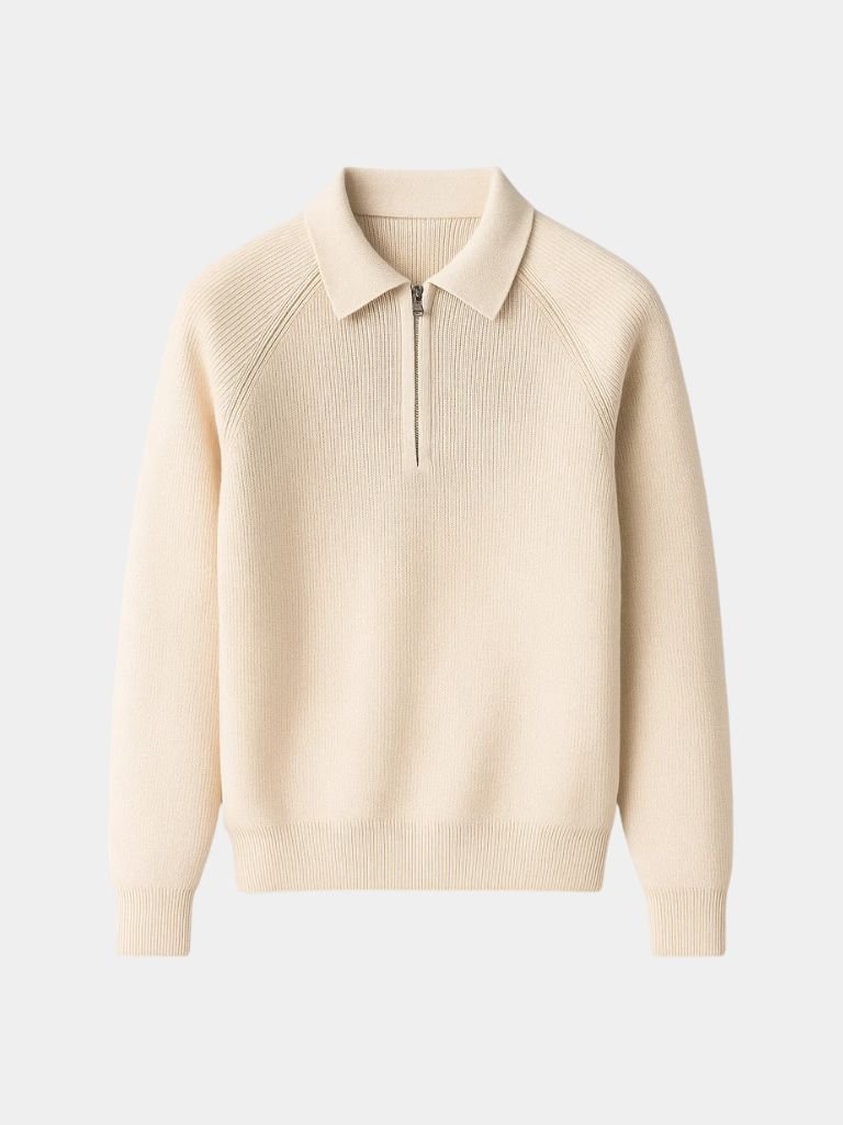 Malik | Raglan Quarter Zip Sweater