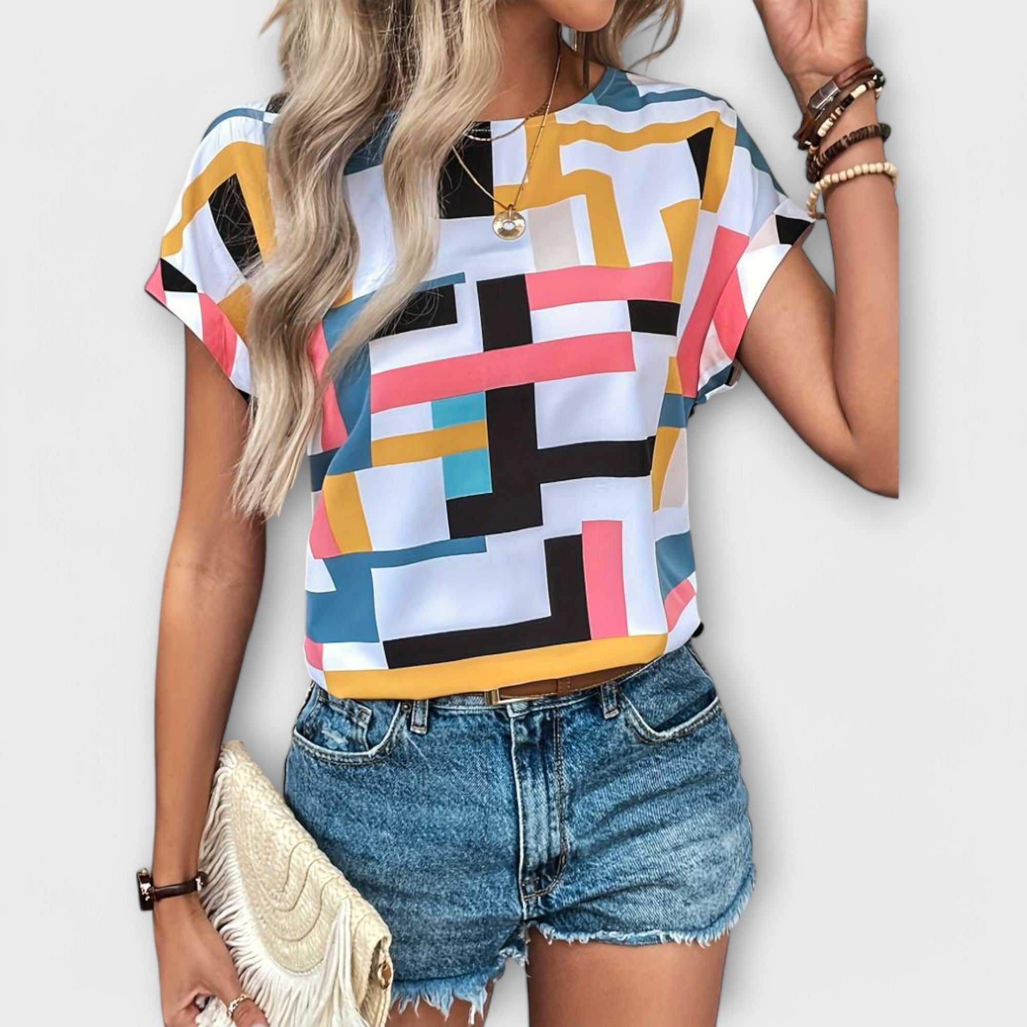 Chloe - Short Sleeve Blouse