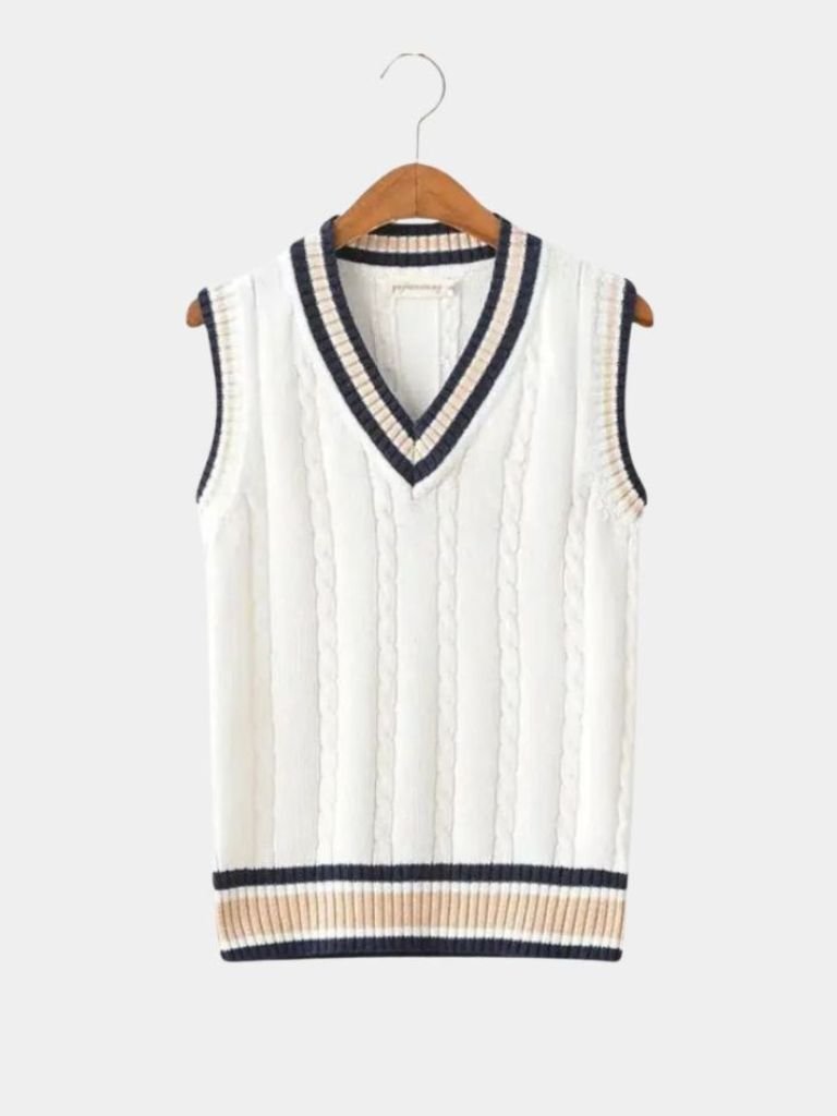 Leif | V Neck Elegant Knit Vest