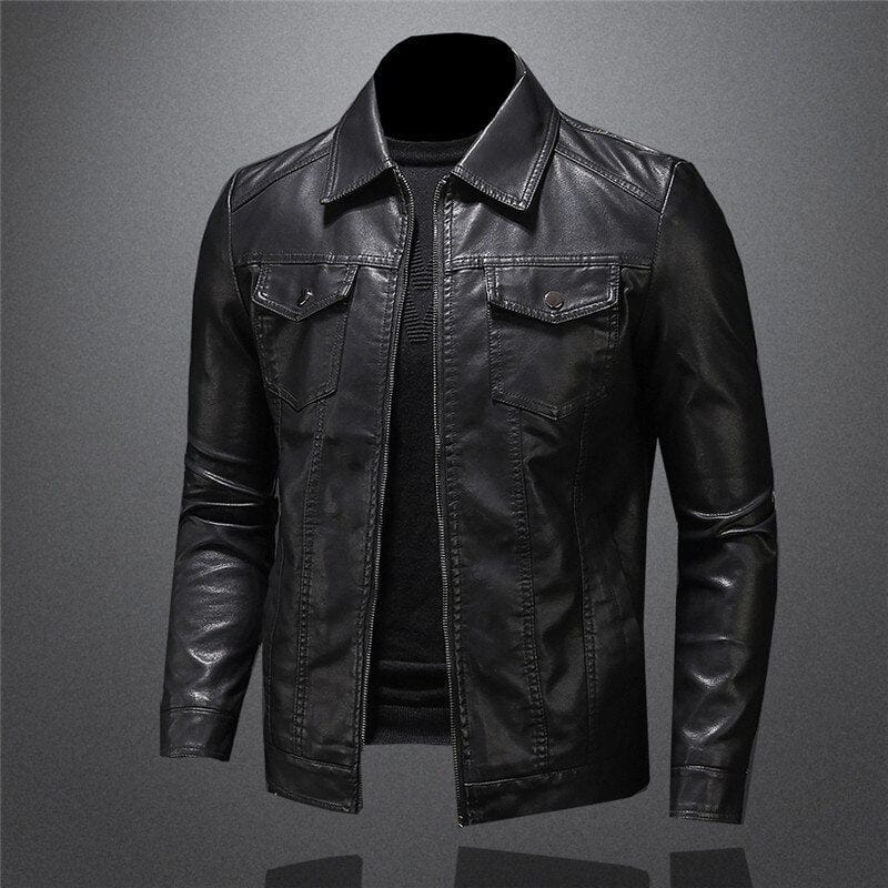 Ethan | Vintage Vegan Leather Jacket
