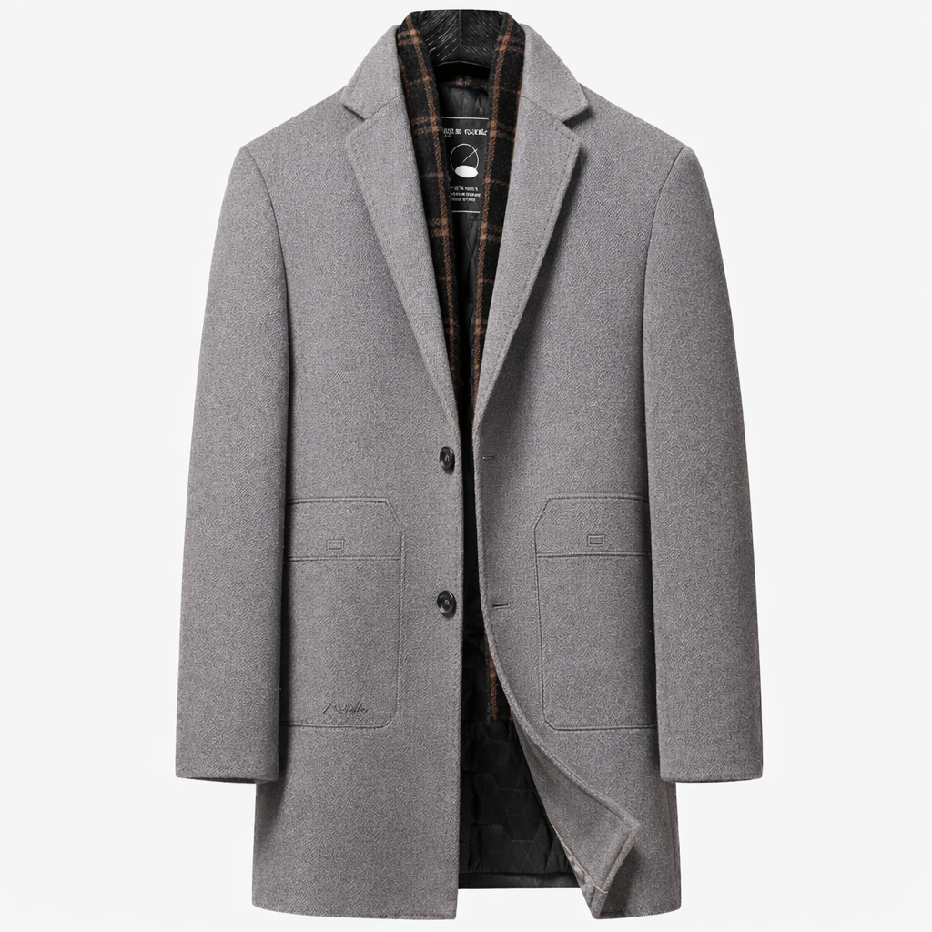 Julian Refined Classic Wool Overcoat