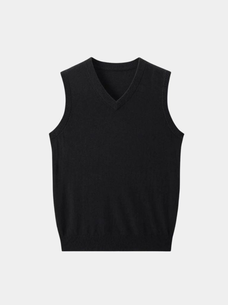 Ivo | Cashmere V Neck Knit Vest