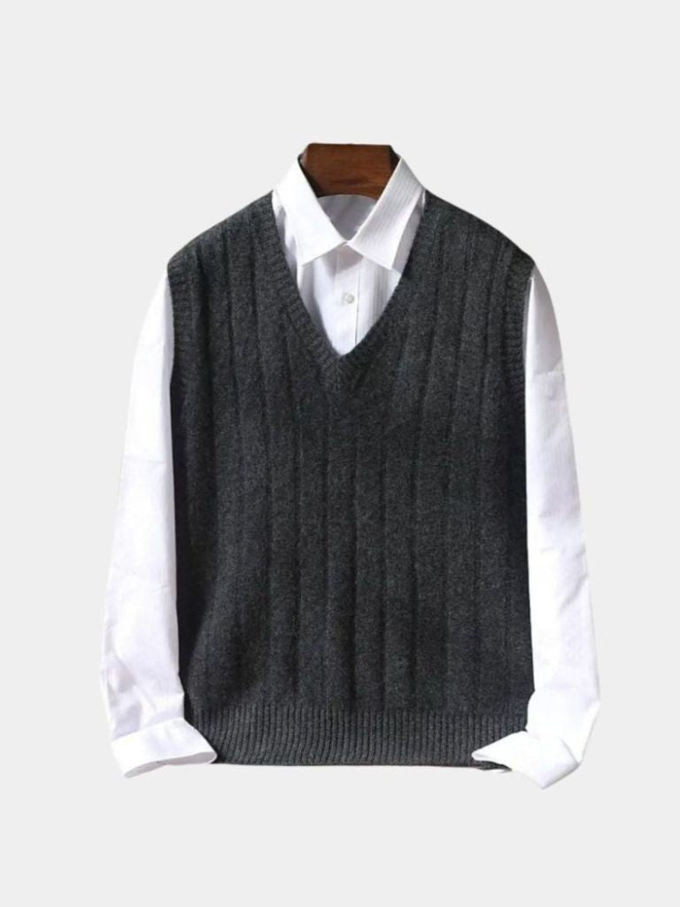 Merino|  Wool Pullover Sweater Vest