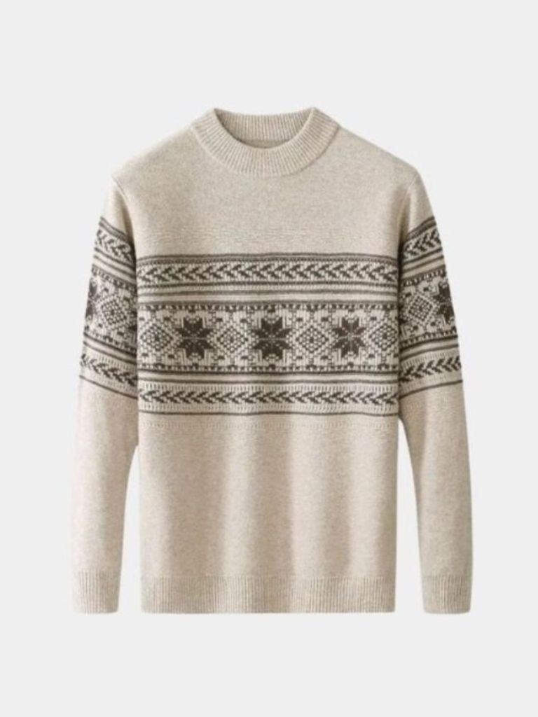 Darian | Wool Fair Isle Pullover Sweater Jumper