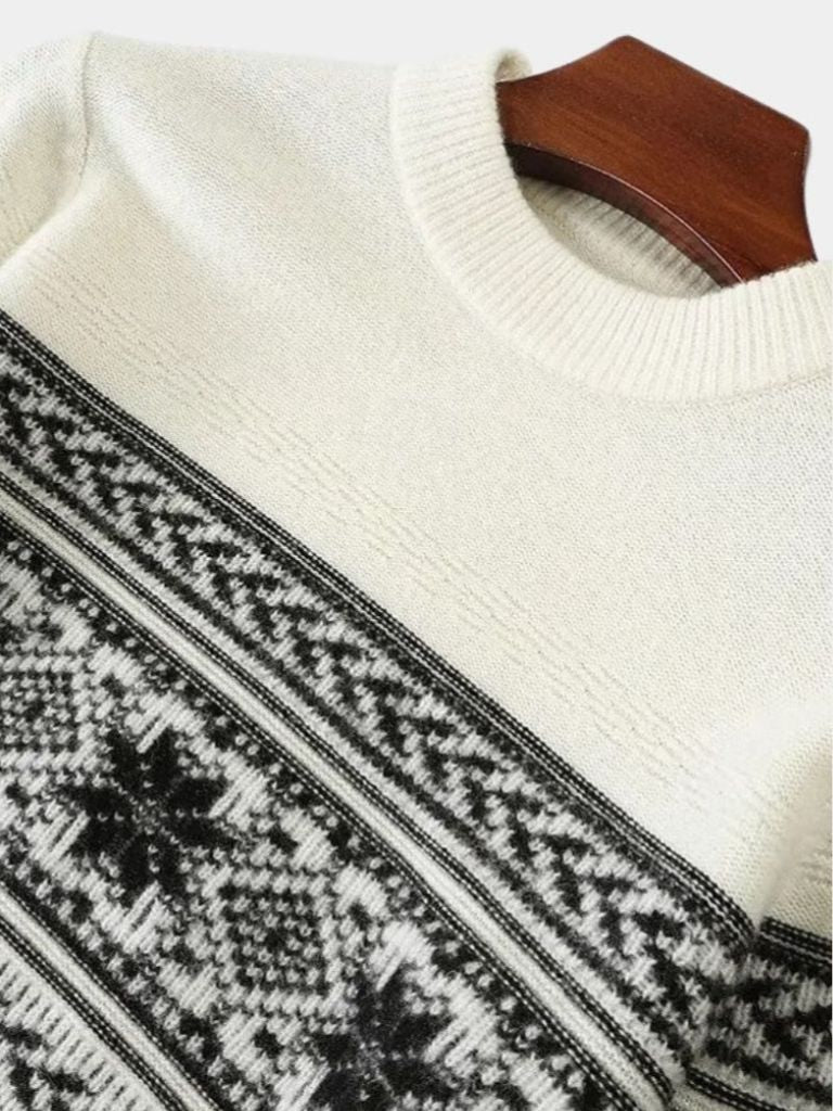Darian | Wool Fair Isle Pullover Sweater Jumper