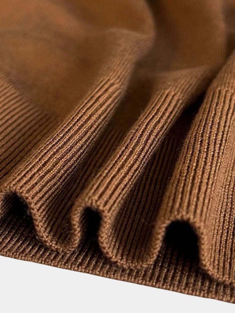 Riven | Wool Knit V Neck Turndown Pullover Sweater