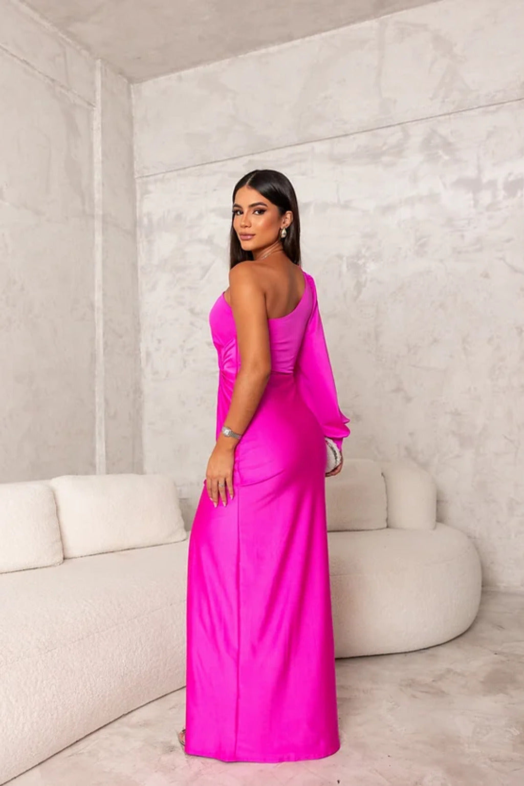 Lucinda | One-Shoulder Evening Maxi Dress