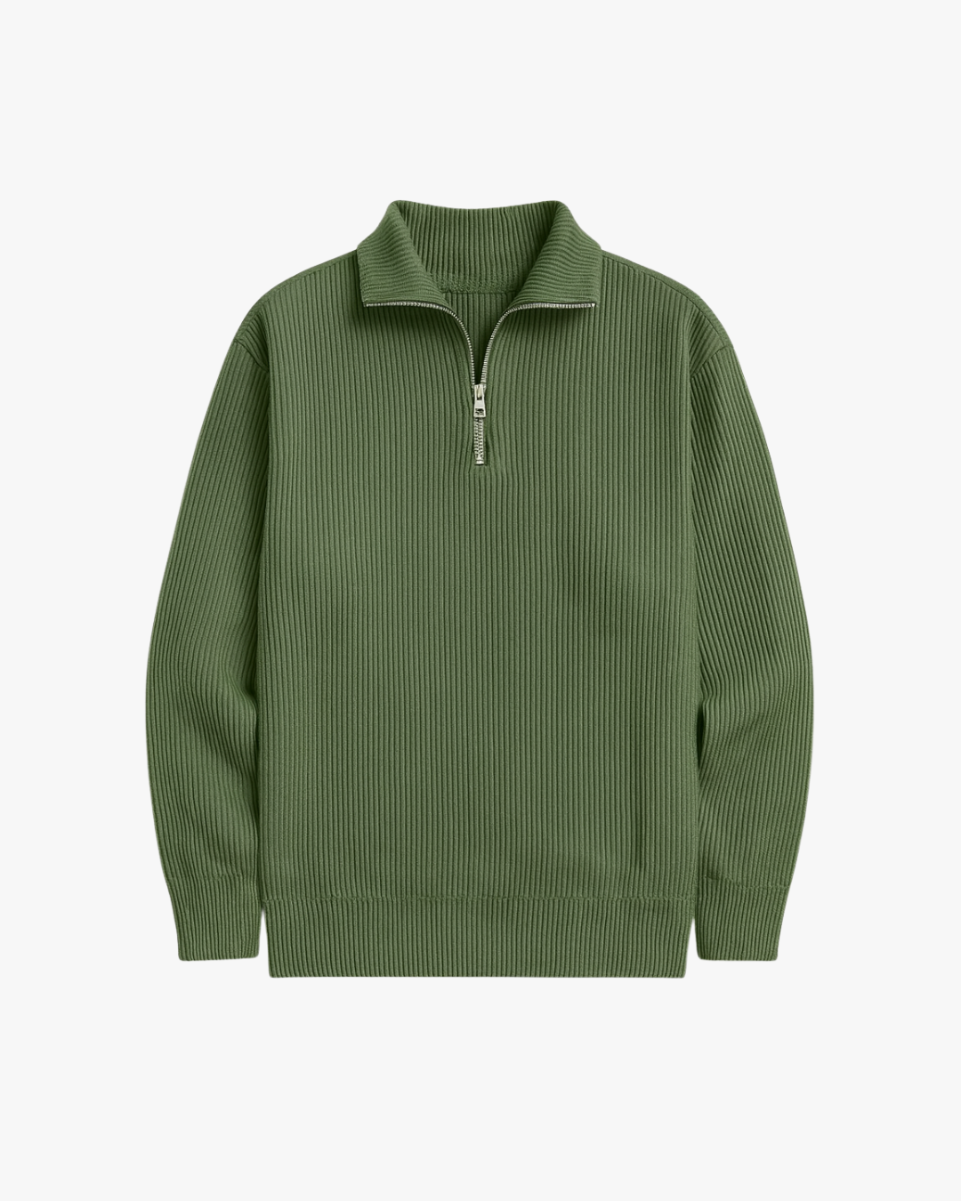 Modern Half-Zip Knit Sweater